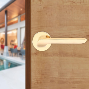 QUBA Gold Color Vogue Rose Lever Handle