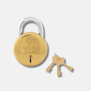 Godrej Locks Navtal 6 Levers Brass Lock